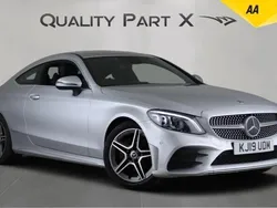 Silver Used 2019 Mercedes C220 AMG Line Premium Coupe | £15,875 (Good price)