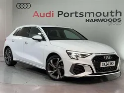 White Used 2024 Audi A3 S-Line Hatchback | £20,440 (Fair price)