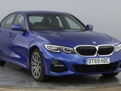 Blue Used 2019 BMW 330e M Sport | £20,985 (Fair price)