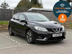 Black Used 2015 Nissan Pulsar N-TEC Hatchback | £3,195 (Fair price)
