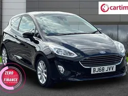 Black Used 2018 Ford Fiesta Titanium Hatchback | £8,750 (Fair price)