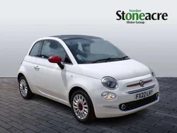 White Used 2022 Fiat 500 Red Hatchback | £10,195 (Fair price)