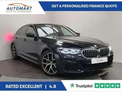 Black Used 2021 BMW 520 M Sport Sedan | £22,465 (Fair price)