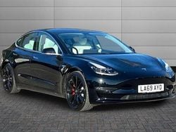 Black Used 2019 Tesla Model 3 Performance Sedan | £15,470 (Fair price)