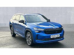 Race blue metallic Used 2025 Skoda Kodiaq SportLine SUV | £35,250 (A bit pricey)