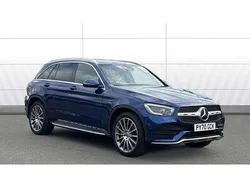 Blue Used 2020 Mercedes GLC300e AMG Line Premium SUV | £29,942 (Fair price)