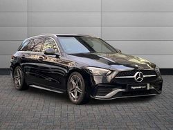 Black Used 2024 Mercedes C200 AMG line Estate | £29,490 (Good price)