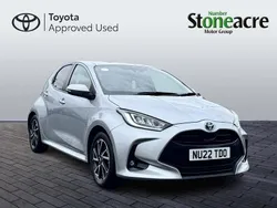 Silver Used 2022 Toyota Yaris Hybrid Design Hatchback | £16,500 (Fair price)