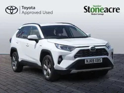 White Used 2019 Toyota RAV4 Hybrid Design SUV | £23,000 (Expensive)