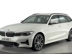 White Used 2021 BMW 330e Sport Line Estate | £19,720 (Good price)