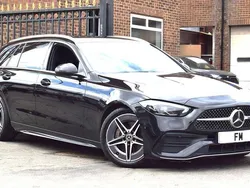 Black Used 2022 Mercedes C220 AMG line Estate | £22,750 (Expensive)