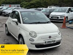 White Used 2009 Fiat 500 Lounge Hatchback | £2,989 (A bit pricey)