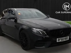 Black Used 2018 Mercedes E220 AMG line Estate | £17,485 (Fair price)