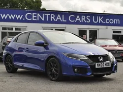 Blue Used 2015 Honda Civic Sport Hatchback | £6,995 (Fair price)