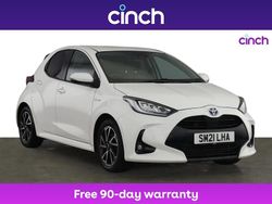 White Used 2021 Toyota Yaris Hybrid Design Hatchback | £12,899 (Fair price)