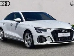 White Used 2023 Audi A3 S-Line Sedan | £25,893 (Fair price)