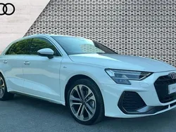 White Used 2025 Audi A3 Sportback e-tron S-Line Sedan | £29,790 (Expensive)