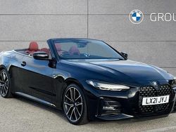 Black sapphire metallic paint Used 2021 BMW 420 M Sport Cabriolet | £28,295 (Fair price)