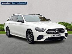 White Used 2020 Mercedes E220 AMG line Estate | £29,799