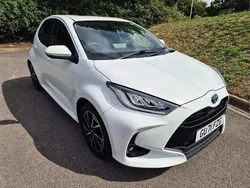 White Used 2022 Toyota Yaris Hybrid Design Hatchback | £16,995 (Fair price)