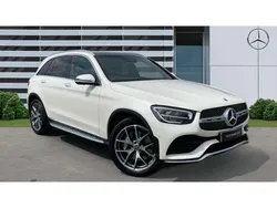 White Used 2022 Mercedes GLC300 AMG Line Premium SUV | £38,953 (Fair price)
