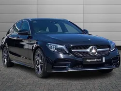 Black Used 2019 Mercedes C220 AMG Line Premium Estate | £21,195 (Fair price)
