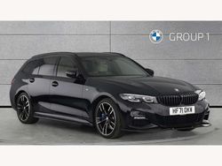 Black sapphire metallic paint Used 2021 BMW 330 M Sport Estate | £33,850 (Expensive)