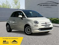 White Used 2019 Fiat 500 Lounge Hatchback | £10,290 (Fair price)
