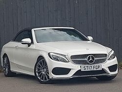 White Used 2017 Mercedes C250 AMG line Cabriolet | £16,998 (Fair price)