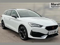 Metallic nevada white Used 2024 Cupra Leon Estate | £21,995 (Fair price)
