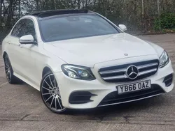 White Used 2016 Mercedes E220 AMG Line Premium Plus Sedan | £18,995