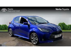 Blue Used 2023 Toyota Yaris Hybrid Design Hatchback | £16,948 (Good price)