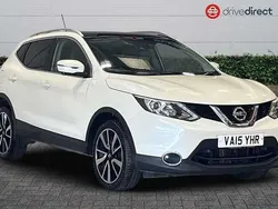 White Used 2015 Nissan Qashqai Tekna SUV | £10,490 (Fair price)