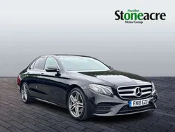 Black Used 2018 Mercedes E220 AMG Line Premium Sedan | £18,631 (Fair price)