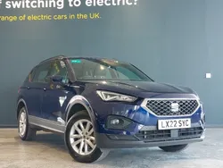 Blue Used 2022 Seat Tarraco SE SUV | £22,298 (Fair price)