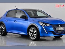 Blue Used 2022 Peugeot e-208 Premium Hatchback | £10,290 (Fair price)