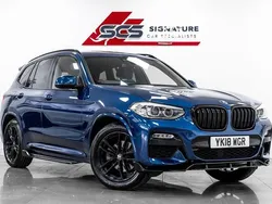 Blue Used 2018 BMW X3 M Sport SUV | £21,995 (Fair price)