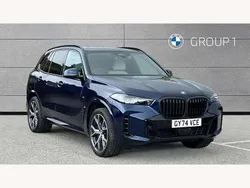 Blue New 2024 BMW X5 M Sport SUV | £74,895 (Good price)