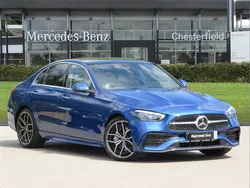Blue Used 2024 Mercedes C220 AMG Line Premium Plus Sedan | £40,750 (Expensive)