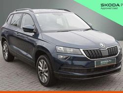 Petrol blue metallic Used 2022 Skoda Karoq SE Drive SUV | £15,908 (Fair price)