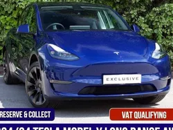 Blue Used 2023 Tesla Model Y Long Range SUV | £35,500 (Expensive)