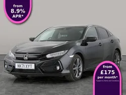 Black Used 2021 Honda Civic SR Hatchback | £13,227 (Fair price)