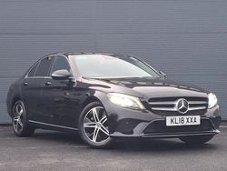 Black Used 2018 Mercedes C220 Premium Sedan | £17,498 (Fair price)