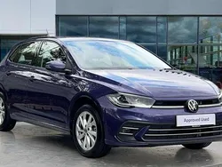 Vibrant violet metallic Used 2024 VW Polo Style Hatchback | £18,427 (Fair price)