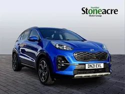Blue Used 2021 Kia Sportage GT-Line SUV | £16,000 (Fair price)