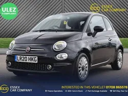 Black Used 2020 Fiat 500 Lounge Hatchback | £8,300 (Good price)