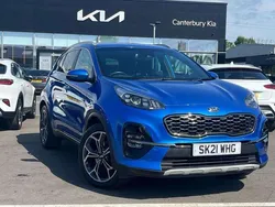 Blue Used 2021 Kia Sportage GT-Line SUV | £19,295 (Fair price)