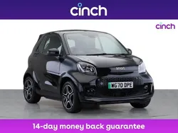 Black Used 2020 Smart ForTwo Electric Drive Premium Cabriolet | £10,399