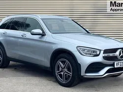 Silver Used 2022 Mercedes GLC220 AMG line Estate | £31,676 (Fair price)