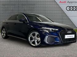 Blue Used 2022 Audi A3 S-Line Sedan | £21,383 (Fair price)